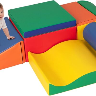 COSTWAY 7PCS Parcours Motricité Bébé