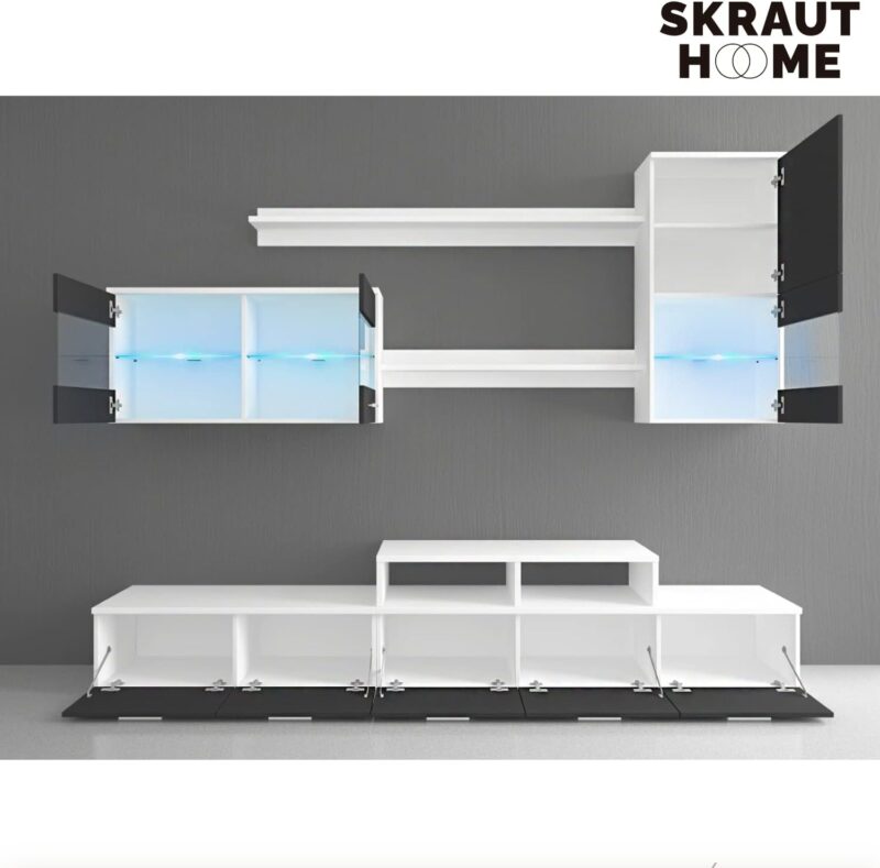 Meuble Salon Moderne Mat Brillant laqué – Image 6
