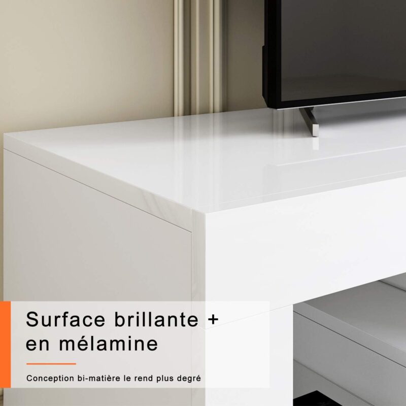 Meuble TV LED Blanc – Image 2