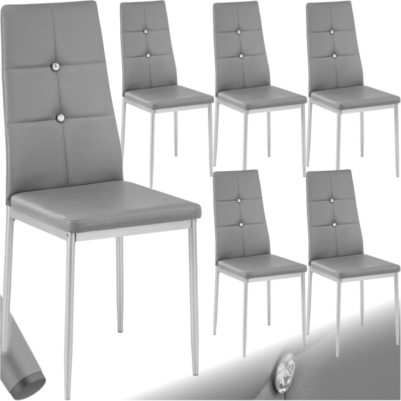 TecTake® Lot de 6 Chaises de Salle à Manger Moderne