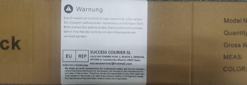 GISSAR Séchoir à linge pliable en acier – Image 8