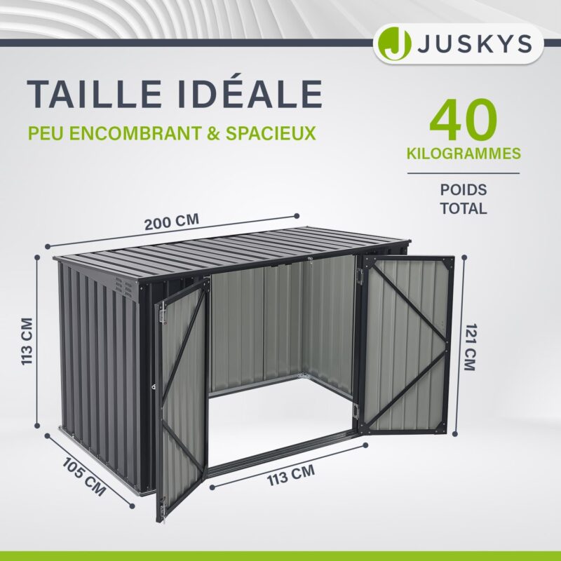 Conteneur pour 3 poubelles – Image 2