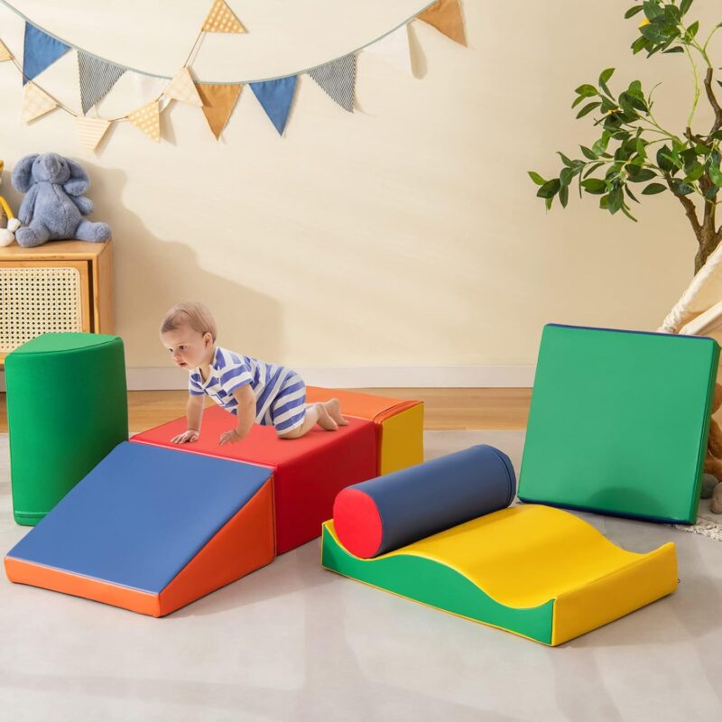 COSTWAY 7PCS Parcours Motricité Bébé – Image 3