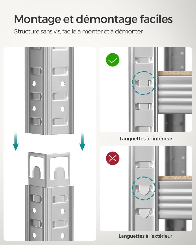 Lot de 2, Étagère de Rangement – Image 2