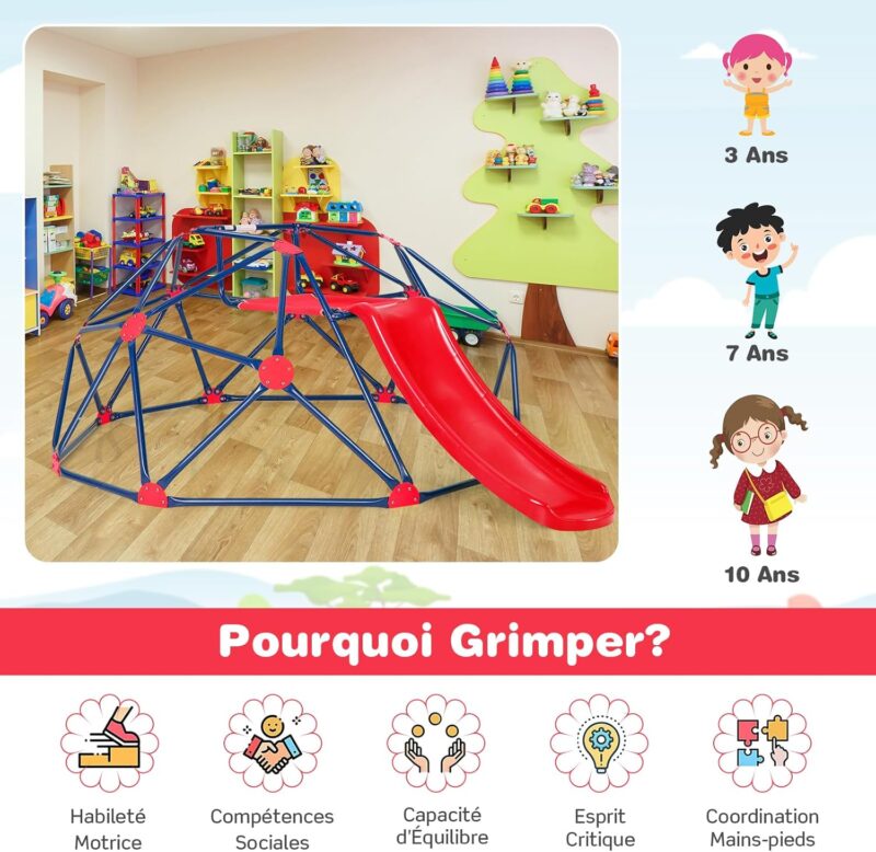 Dôme d'Escalade avec Toboggan – Image 3