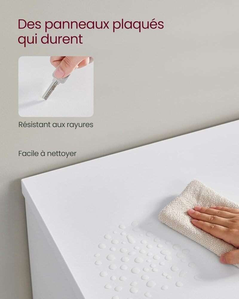 VASAGLE Meuble TV avec LED – Image 8