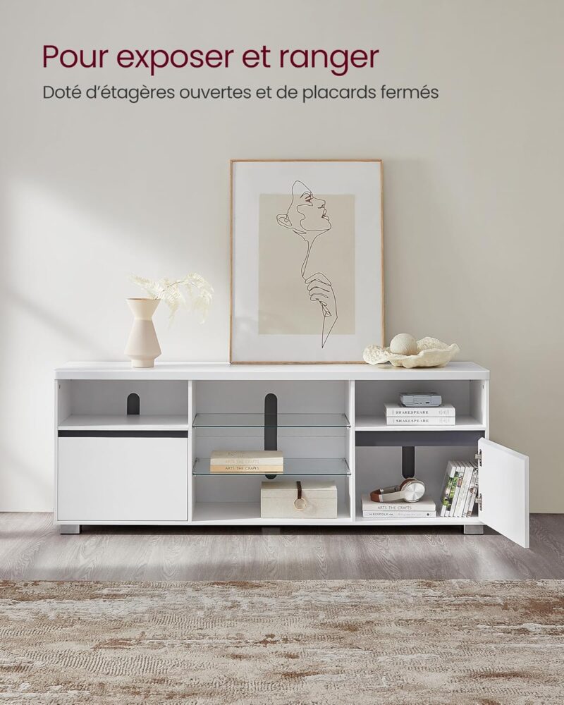 VASAGLE Meuble TV avec LED – Image 10