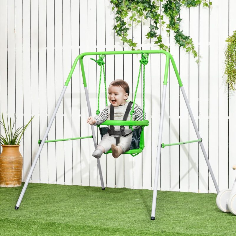 Outsunny Balançoire portique pour Enfants de 6 à 36 Mois