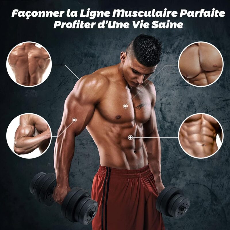 GYMAX Haltère Musculation – Image 3