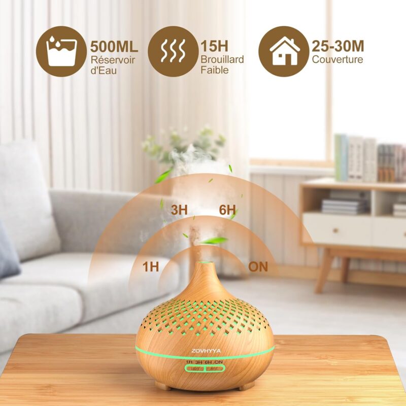 Diffuseur Huiles Essentielles 500ML – Image 9