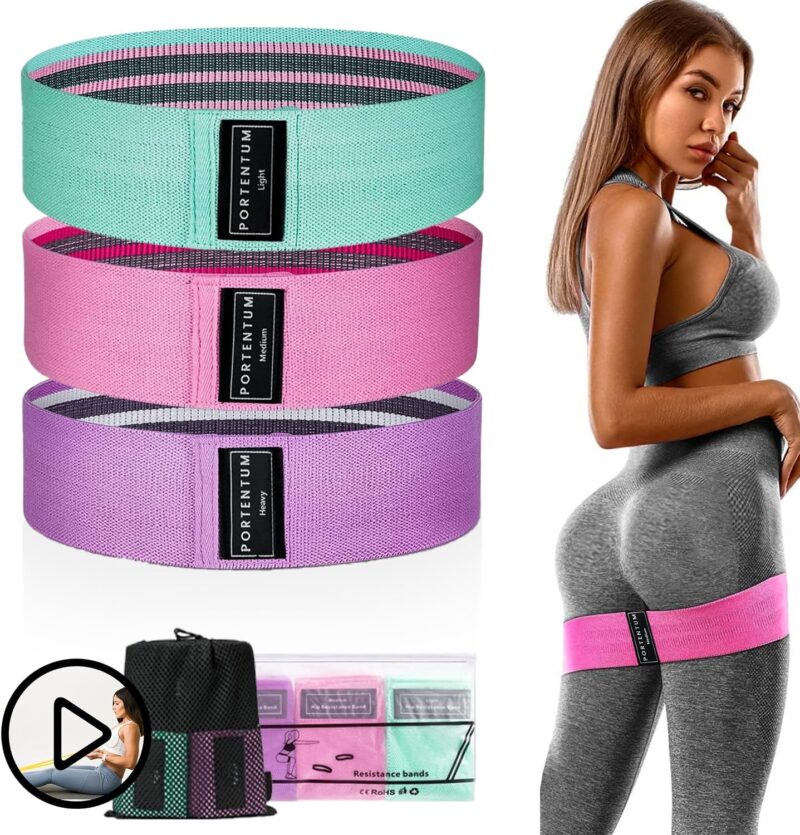 Bandes Elastiques de Fitness antidérapantes en Tissu