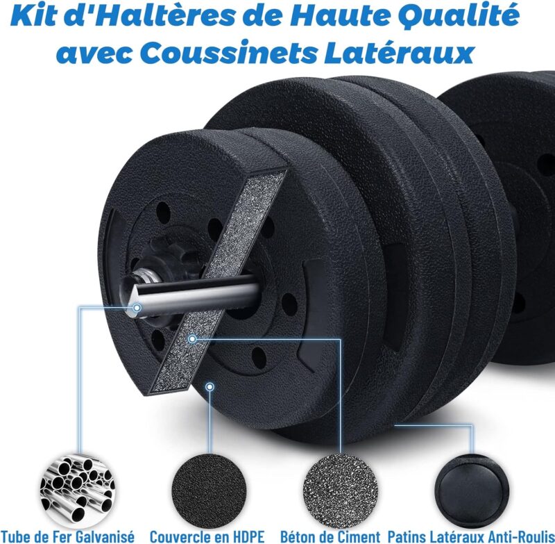 GYMAX Haltère Musculation – Image 7